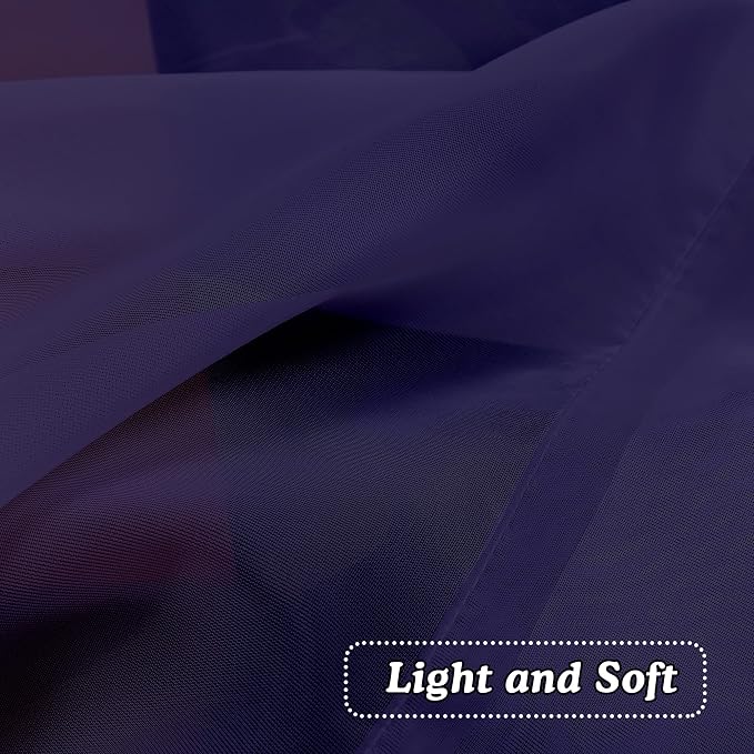 2 Panels Purple Sheer Valance - Image 5