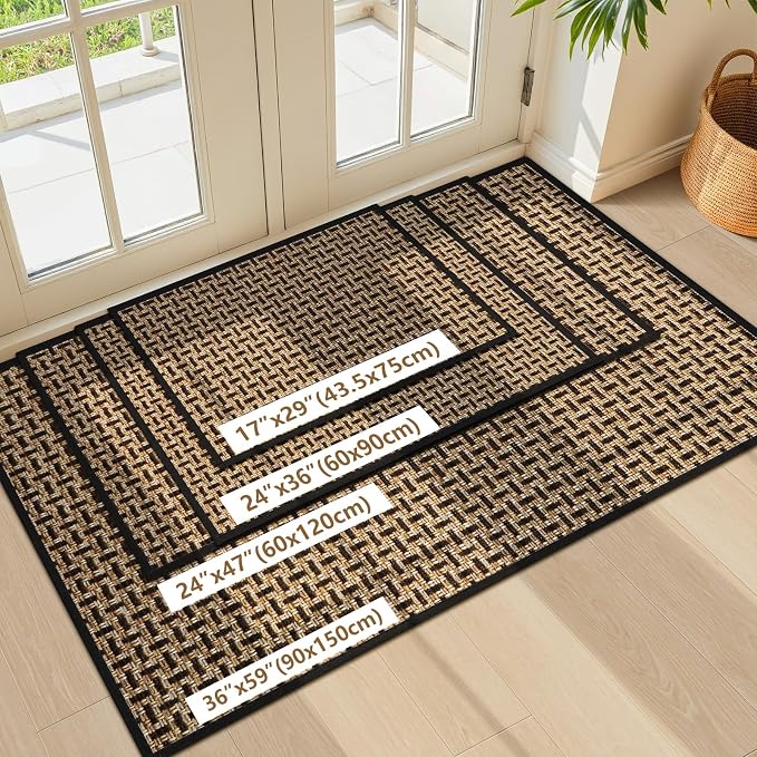Door Mat Indoor Entrance 36"x59", Absorbent Indoor Door Mat Large, Non Slip - Image 7