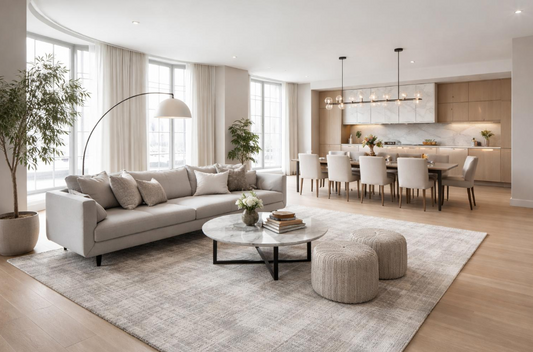 How to Decorate an Open-Concept Living and Dining Space
