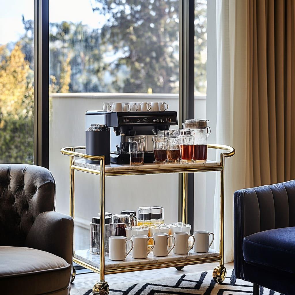 No Counter Space? Create a Stylish Coffee Cart Instead