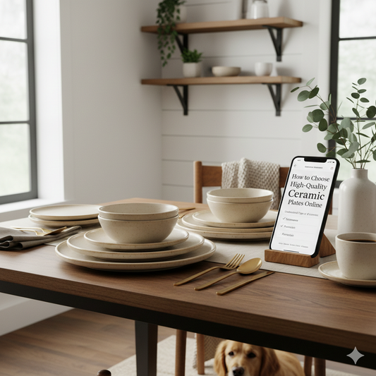 How to Choose High-Quality Ceramic Plates Online (A Complete Guide for U.S. Shoppers)