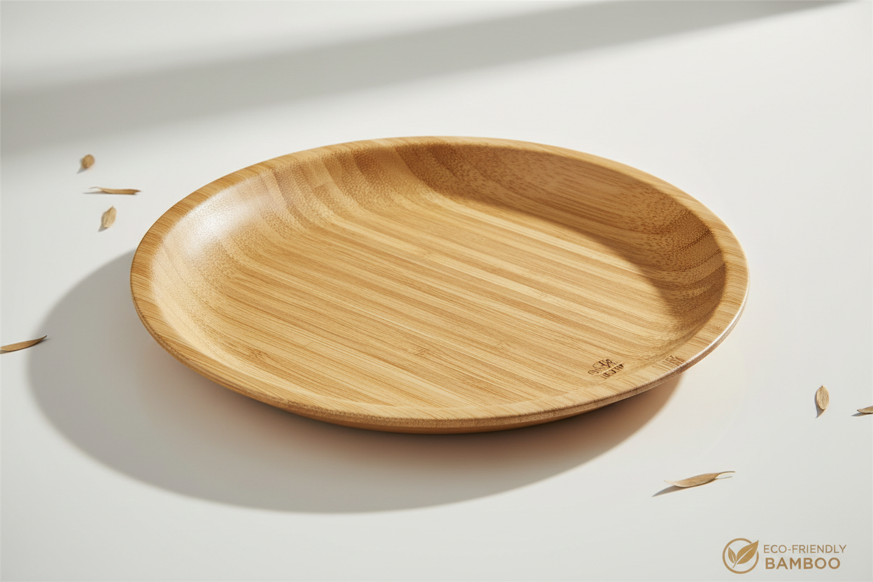 Bamboo fiber plate
