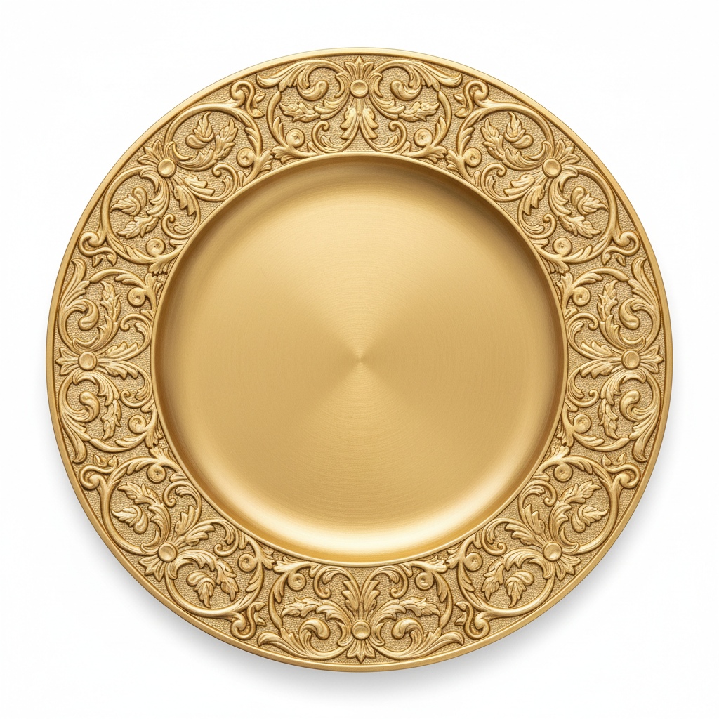 Charger plate (decorative underplate)