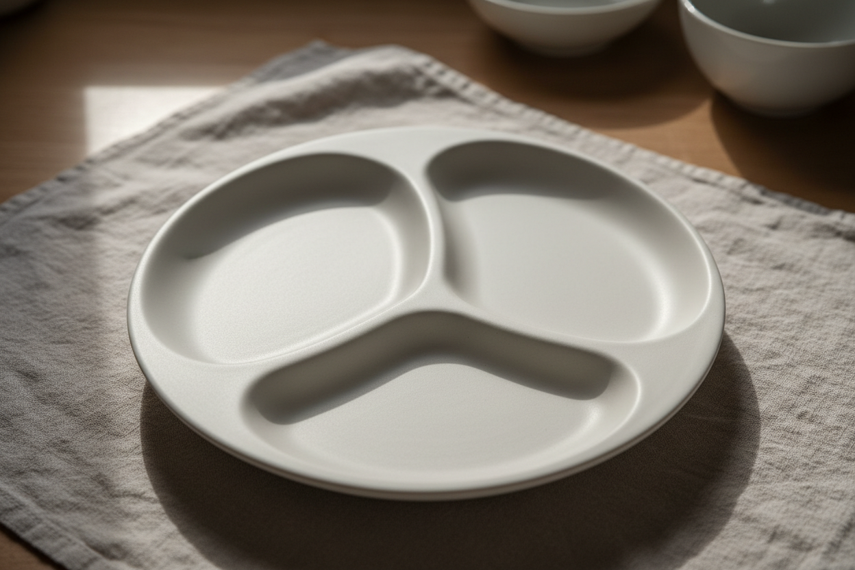 Divided plate (compartments)