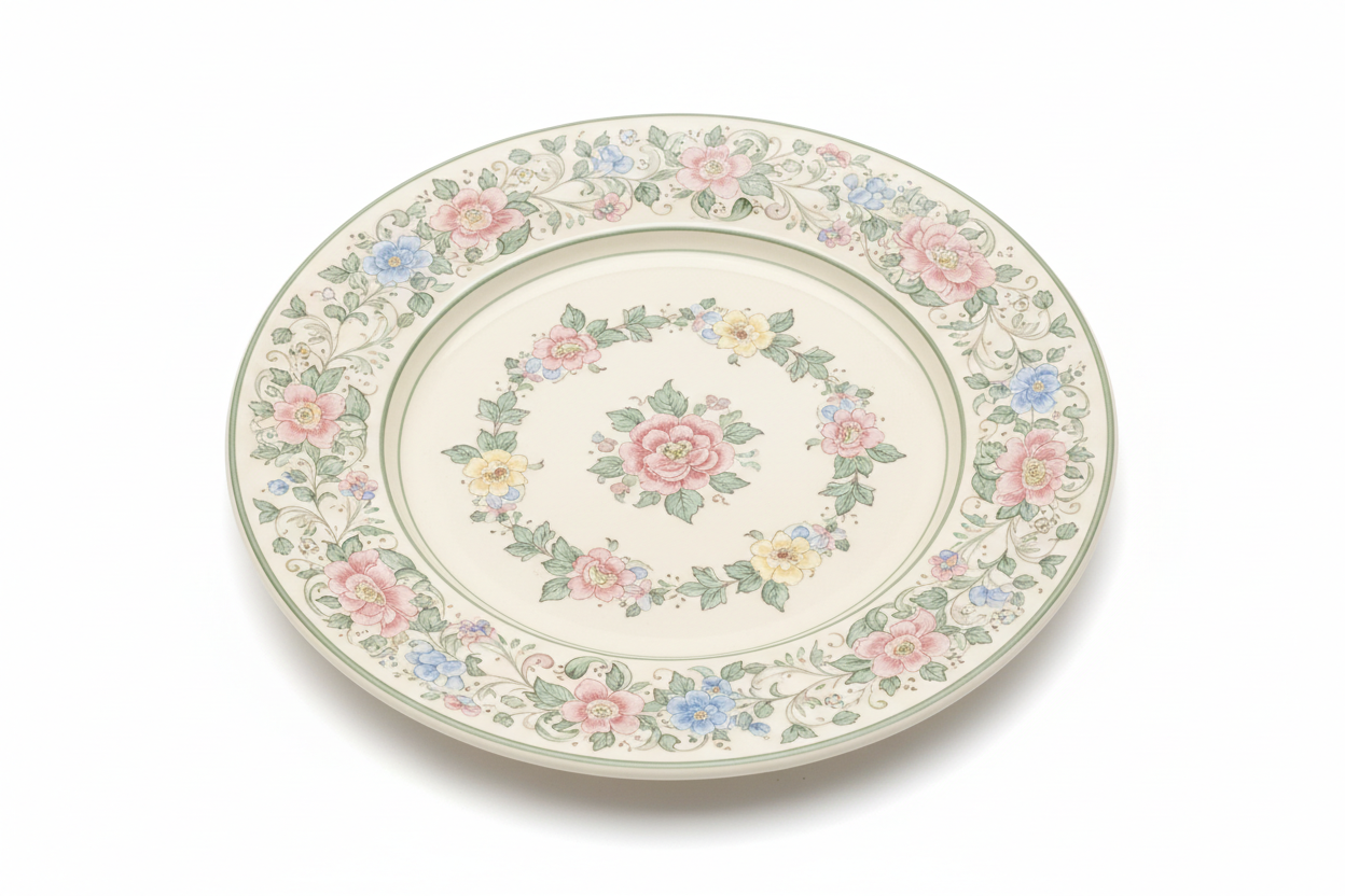 Floral motif plate