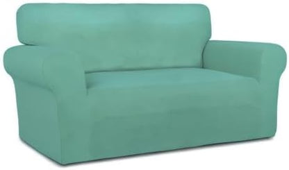 PureFit Stretch Loveseat Covers Fleece Couch Covers - Image 8