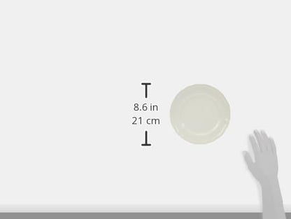 Villeroy & Boch Manoir Salad Plate, Premium Porcelain, Made in Germany, 8.25in, White