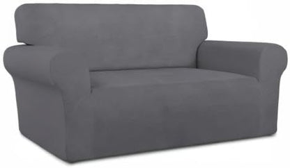 PureFit Stretch Loveseat Covers Fleece Couch Covers - Image 8