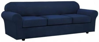 4 Piece Stretch Sofa Covers for 3 Cushion Couch Covers Furniture Slipcovers for - Image 9