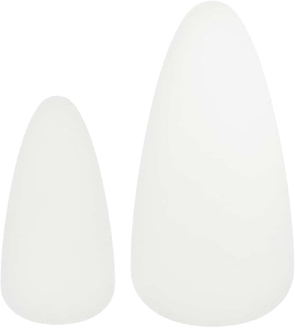 White Solid Pinewood and MDF Coffee Table Set of 2, Scandinavian Style Modern - Image 9