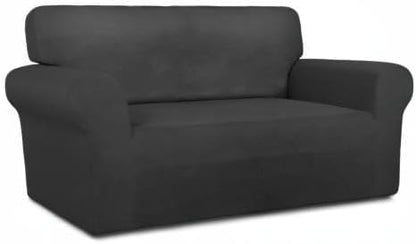 PureFit Stretch Loveseat Covers Fleece Couch Covers - Image 8