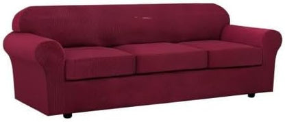 H.VERSAILTEX 4 Piece Stretch Sofa Covers - Image 9