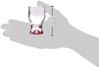 M&N HOME Set of 6, Heavy Base Glassware Drinking Whiskey Glass Cups for Vodka, Brandy, Bourbon & Liquor Beverage Dining Décor Gifts, 1.7 oz, Multicolored