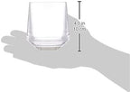 Drinique Unbreakable Stemless Wine Glasses – Set of 4 | 12oz Tritan Plastic | Made with 50% Recycled Content | Reusable, Dishwasher Safe, BPA-Free, Shatterproof | Indoor, Outdoor, Everyday Use - Clear