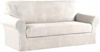 Turquoize Stretch Sofa Slipcover 2 Pieces Sofa Cover Couch Cover - Image 8