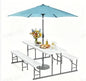 VINGLI Folding Picnic Table and Bench Set by VINGLI
