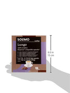 Amazon Brand - Solimo Lungo Capsules, Compatible with Nespresso Original Brewers, Medium Roast, 50 Count (Pack of 1)