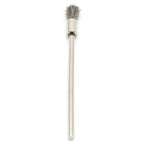 20PCS Wire Brushes with Extended Handle - Metal Rust Removal, Polishing, Cleaning - 6mm Diameter, 3mm Shaft, 100mm Length - Removes Burrs, Dust, and Oxide Layer - Handles Rough Surfaces