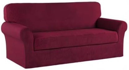 Turquoize Stretch Sofa Slipcover 2 Pieces Sofa Cover Couch Cover - Image 8