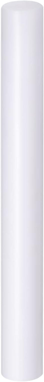 HARFINGTON Acrylic Clay Roller 9 Inch x 1 Inch Solid Non-Stick Plastic Round Tube Roller Polymer Clay Rod Fondant Rolling Pin for Shaping, Sculpting, Modeling DIY Crafts, White