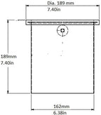 Rattleware Stainless Steel Open Bottom Knock Box Chute (6.5" x 7.5") - Perfect For Home, Cafe, Restaurant, Hotel, Office, or Commercial Establishment - Ideal for Baristas
