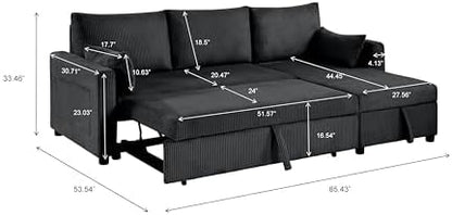 Queen Sleeper Sofa, Convertible Sofa Bed - Image 3