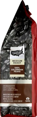Eight O'Clock Coffee 100% Colombian Peaks Whole Bean Coffee, Medium Roast, 11 Ounce (Pack of 1) - Rich, Winey & Full Bodied
