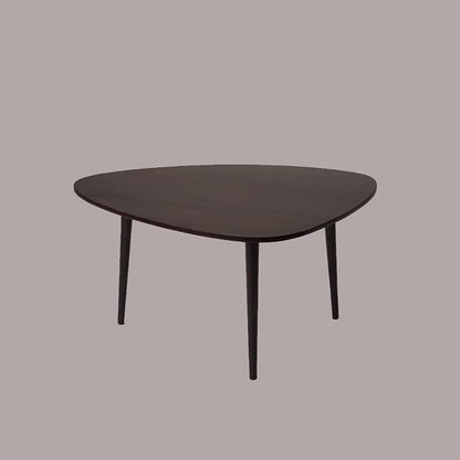 Handmade Eco-Friendly Modern Wood Dark Walnut Drop Shaped Coffee Table 3' from - Image 2
