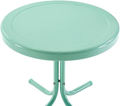 Crosley Furniture Griffith Weather Resistant Retro Metal Outdoor Side Table - Image 4