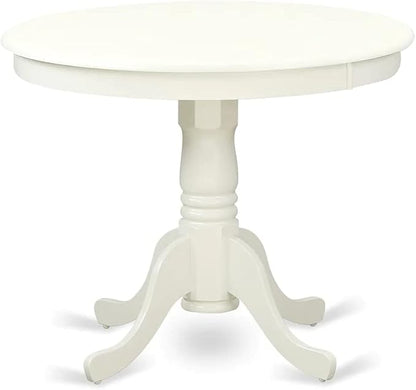 East West Furniture ANVA3-LWH-C 3 Piece Dining Table Set - Image 3