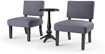 Furniture of America Jetson Wood 3-Piece Accent Table and Chair Set in Gray - Image 5