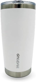 20 oz Tumbler Cup | Stainless Steel Insulated Coffee Mug with Lid | Coffee Travel Mug & Iced Coffee Cup | Leakproof Coffee Tumbler | BPA-Free Insulated Tumblers (White)
