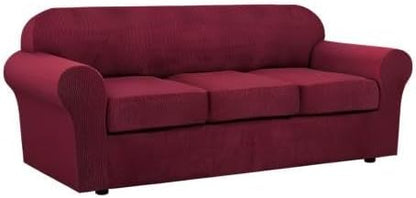 H.VERSAILTEX 4 Piece Stretch Sofa Covers - Image 9
