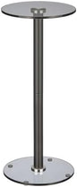 mDesign Glass Top Side/End Drink Table by mDesign
