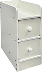 IUNVR Nightstand Narrow Night Stand Solid Wood Bedside Table Modern Nightstand by IUNVR