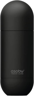 Asobu Orb Stainless Steel Double Wall Insulated Travel Water Bottle 14 Ounce (Black)