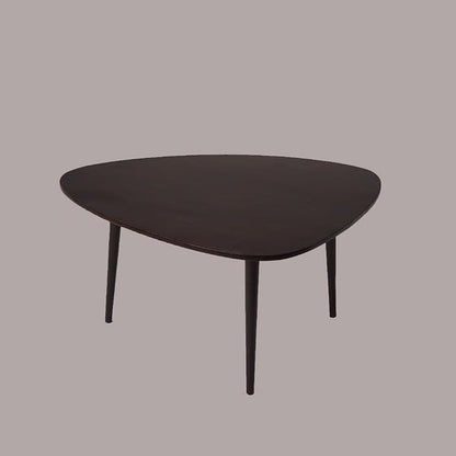 Handmade Eco-Friendly Modern Wood Dark Walnut Drop Shaped Coffee Table 3' from - Image 5