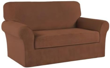 Turquoize Stretch Sofa Slipcover 2 Pieces Sofa Cover Couch Cover - Image 8