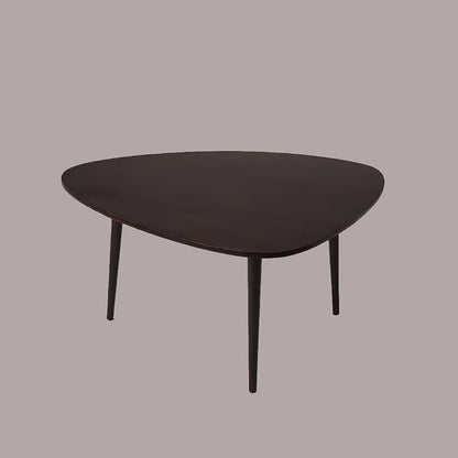 Handmade Eco-Friendly Modern Wood Dark Walnut Drop Shaped Coffee Table 3' from - Image 4