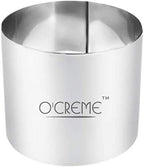 O'Creme Cake Ring Sturdy Stainless Steel Round Mousse Cake Ring Mold for Baking, Dessert Cake Decorating Pastry Rings 4 Inch Diameter x 4 Inch High