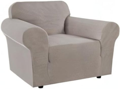 H.VERSAILTEX High Stretch Chair Cover 1-Piece Rich Jacquard Armchair Covers - Image 8