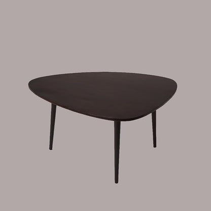 Handmade Eco-Friendly Modern Wood Dark Walnut Drop Shaped Coffee Table 3' from - Image 3
