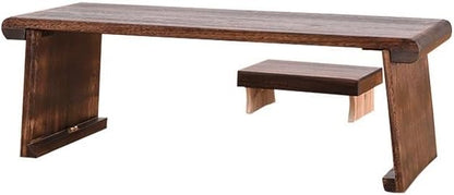 Tiny Side Table Wooden Floor Table by Unknown