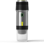 Portable Espresso Machines, Electric Espresso Maker with Self-Heating, USB-C & Car Charger, 20 Bar Mini Coffee Maker With NS Capsule & Ground Coffee for Camping, Hiking, Travel, Office, Silver
