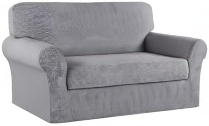 Turquoize Stretch Sofa Slipcover 2 Pieces Sofa Cover Couch Cover - Image 8