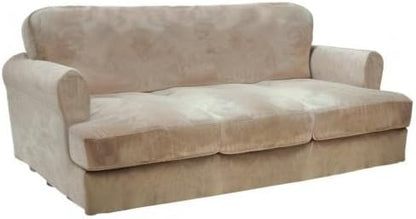 CUCRAF T Cushion Sofa Cover 4 Piece Slipcovers, Soft Thick Velvet Couch Cover - Image 8