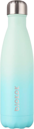 BJPKPK 17oz Insulated Stainless Steel Water Bottles,Sports Water Bottles Keep Cold for 24 Hours and Hot for 12 Hours,BPA Free for Travel,Mint