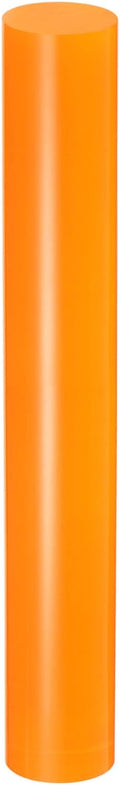 HARFINGTON Acrylic Clay Roller 7.28 Inch x 1 Inch Solid Non-Stick Plastic Round Tube Roller Polymer Clay Rod Fondant Rolling Pin for Shaping, Sculpting, Modeling DIY Crafts, Orange