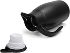 70oz Coffee Carafe Airpot Insulated Coffee Urn Stainless Steel Vacuum Thermal Pot Flask Dispenser for Coffee, Hot Water, Tea, Hot Beverage - Keep 12 Hours Hot, 24 Hours Cold-Black