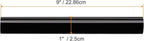 HARFINGTON Acrylic Clay Roller 9 Inch x 1 Inch Solid Non-Stick Plastic Round Tube Roller Polymer Clay Rod Fondant Rolling Pin for Shaping, Sculpting, Modeling DIY Crafts, Black